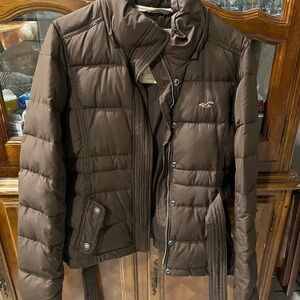 Hollister Women's Chocolate Puffer Jacket
